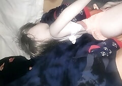 I satisfy the naughty girl and end up spilling my load in her backdoor