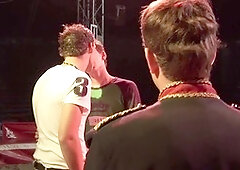 Talented circus performers enjoy a wild anal session before the show