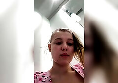 Bizarre masturbating in the locker room