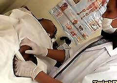 Pissing Asian twink fucked in anal hole in missionary