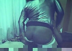 I make this tgirl hard who was already begging for knob