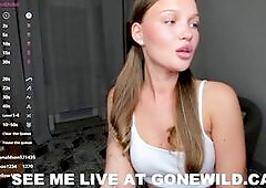 Sexy Tattooed Girl Dances in Lingerie on Webcam