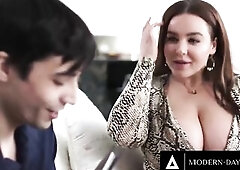 Natasha Fine is a ardent plumper with large titties who loves to have sex with younger lads