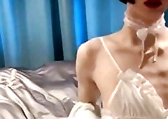 sissy femboy crossdresser love to dress up as a girl n plays