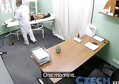 Czech Doctor makes Hawt Patient with Excellent Breasts Squirt for the 1st Time
