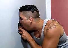 Well hairy Man at Gloryhole