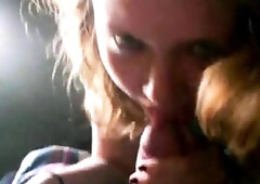 Freckled Redhead Amateur Blowjob