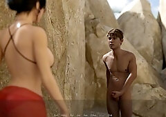 Adi gets ready to give Christine a handjob in this wifey adventure