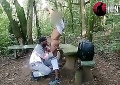 A worker, a big bear, is giving his big butt to a well-endowed Palmeiras fan, a skinny guy.
