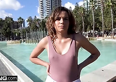 Eve Ellwood - Shameless Teen 18+ Walks Without A Bra