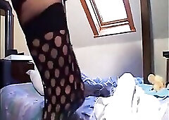 Ebony underware cutie likes to show her body to everybody so that they can jerk off.