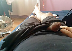 Boy enjoys his hunky hairy man-meat