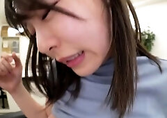 Amateur Asian College Teen Gives Blowjob
