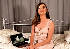 Stunning babe humiliating small cocks