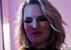 Let me tell u how I got drilled by a trans.I was playing pool when this sexy breasty shemale asked for a lesson.This Babe was in for undress pool and 