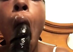 Sucking a Huge Dildo, Dreaming of Daddy