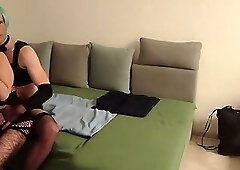 Bi Foursome Two Crossdressers and One Cocksucker