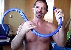 Pool toy fetish, first time, anal sex