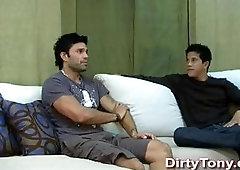 Gay asshole licking before fucking