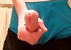 Twink ruins his orgasm after peehole play on webcam