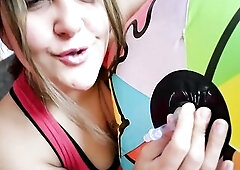 Ride and deflate beachball with leggings - Bunny Looner