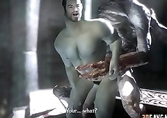 Vampire fucks human in the ass