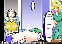 Tattoo'ed Teen an Massive Tit MOMMY Drilled Large Ebony Haitian Ramrod