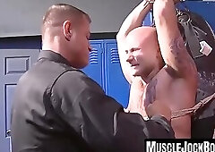 Sergeant Tyler Saint collars cop for sadistic play