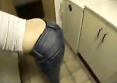 Quick screw in the kitchen