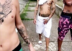 gifted favela dweller bangs pliant youthful chap with his gifted ebony ally