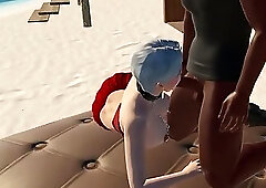 Sissy Damla kendi mekanında esmer delikanlıya  arkadan veriyor