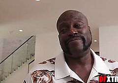 Hot teen fucking a BBC to get a contract