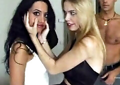 Rocco and Nacho fucking two girls: Blowjob, Hardcore  Groupsex Porn