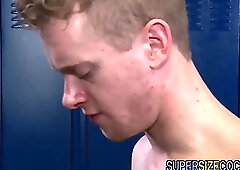 Big cock locker room fuck