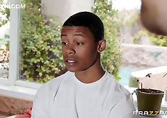 Krissy Lynn - Ebony Youngster Lathering Up Mrs