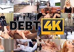 Debt4k. jobless sweetheart tricked into unplanned sex with the collector