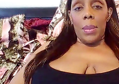 BBW black mom frigging pinkish vagina