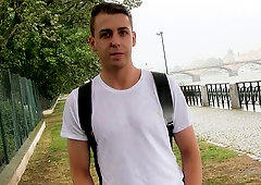 Good-looking teen amateur swallows a huge load after anal