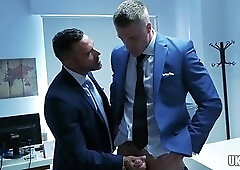 Muscle gay anal sex and cumshot