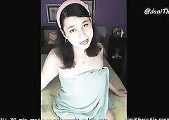 hot fantasy shemale DaniTheCutie sits on u during the time that intimately sucking your weenie JOI