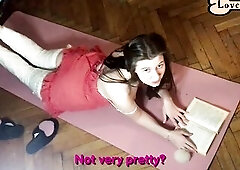 A collection of joy and laughable moments featuring a marvelous, hawt mother I'd like to fuck in a bright red mini-costume: eating and licking a 