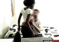 Large Butt Black Teen Maid Pounded COARSE By Massive Wang American Boss