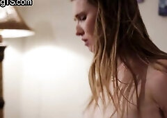 Transgender breasty lady screws pervy female b4 creampie