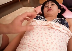 She straddles him and fucks him in cowgirl position, cumming inside him.