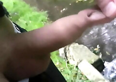 Pissing in the stream