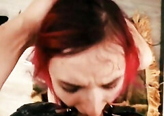 see my bitch drinking my pee, see her shriek whilst caning.