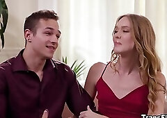 Trans Lena Moon getting fucked hard by her co swinger Jayden Marcos