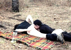 Roadtrip hoe gets shaft, piss & booty