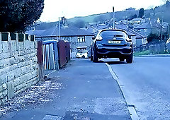 crossdresser on the streets dressed as a hooker