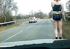 Zoe exhibitionist transvestite slut putting herself about on the streets to pick up some rod to suck and to screw her